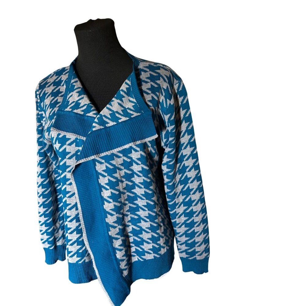 Jon & Anna New York blue and gray cardigan sweater size L